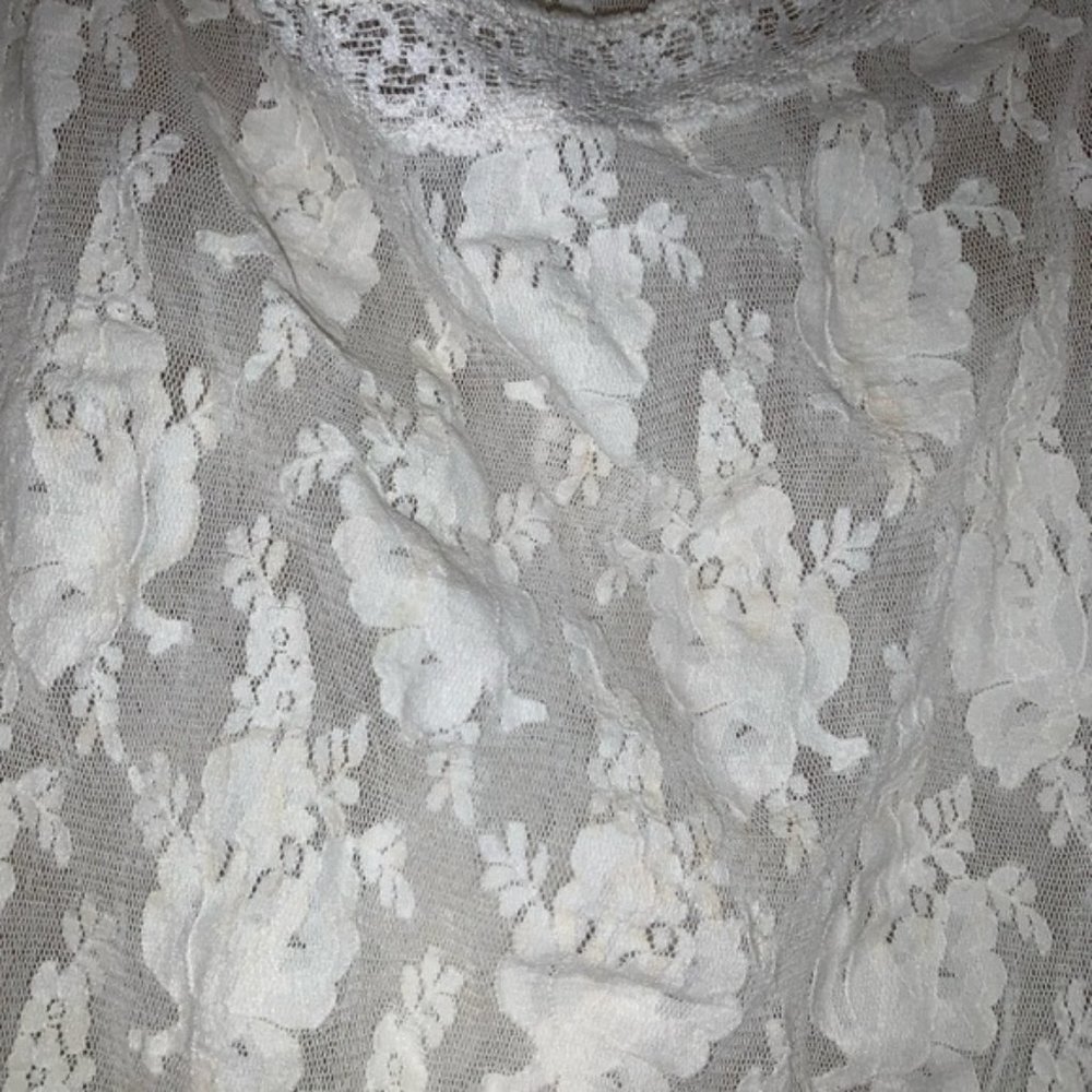 vintage white lace tank